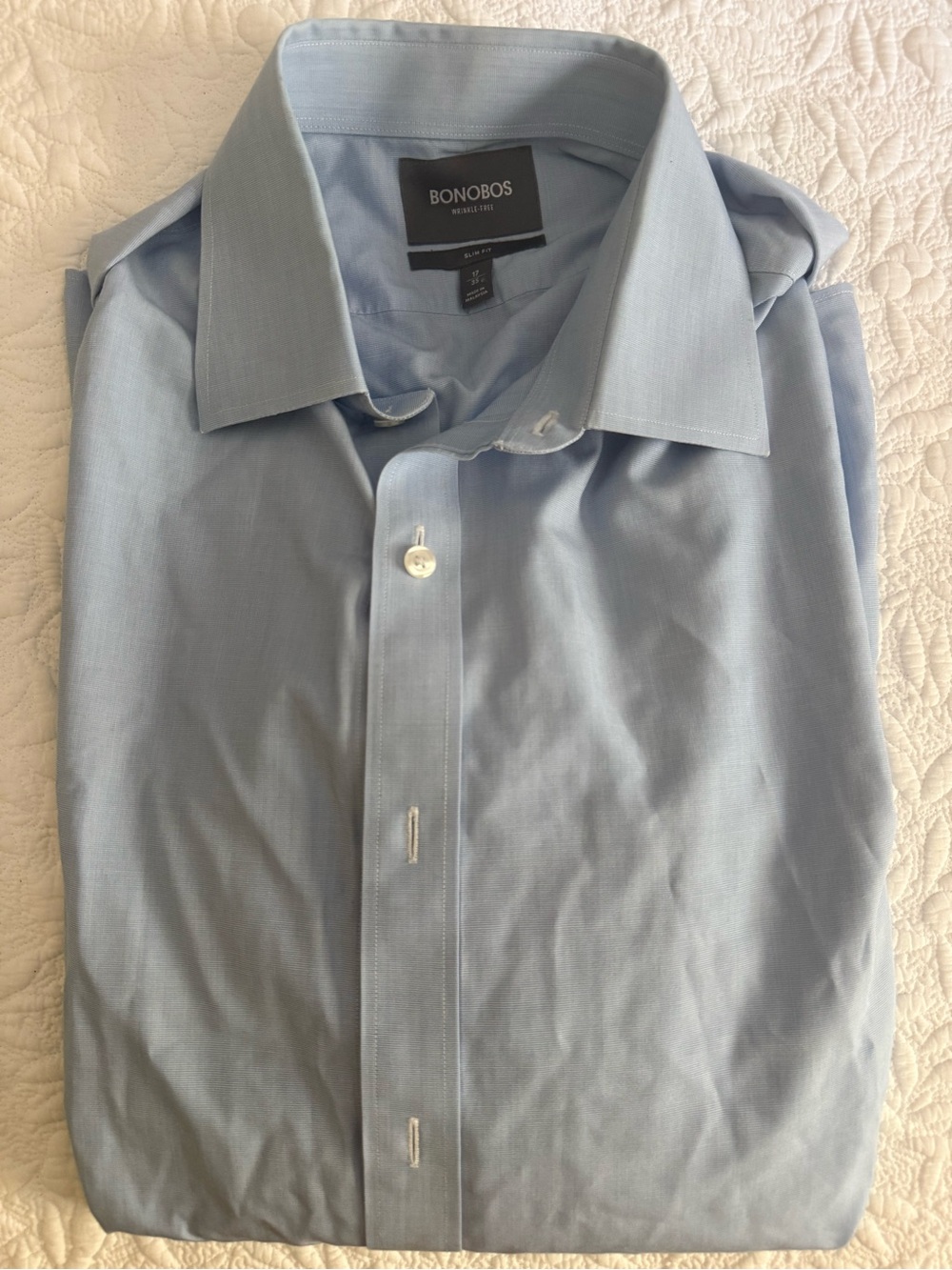Bonobos Light Blue Men's Dress Shirt - Classic Collared Button-Down